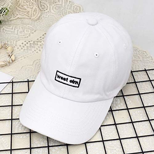 Sombrero de Verano Femenino Coreano Letra de Moda de Verano Gorra de béisbol con Bordado Oeste Gorra de Visera de Verano para Estudiantes