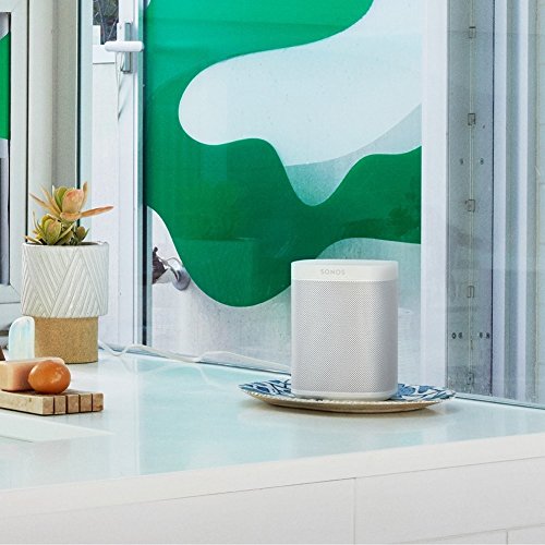 Sonos One altavoz inteligente con control por voz de Amazon Alexa & asistente de Google, conexión wifi y compatibilidad con AirPlay en dispositivos iOS, color blanco