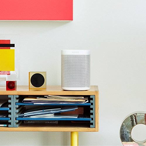 Sonos One altavoz inteligente con control por voz de Amazon Alexa & asistente de Google, conexión wifi y compatibilidad con AirPlay en dispositivos iOS, color blanco