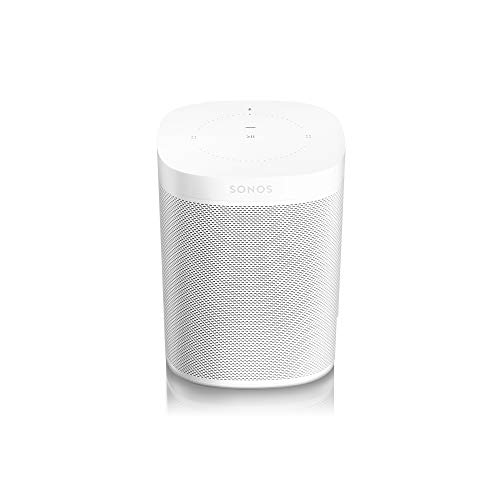 Sonos One altavoz inteligente con control por voz de Amazon Alexa & asistente de Google, conexión wifi y compatibilidad con AirPlay en dispositivos iOS, color blanco