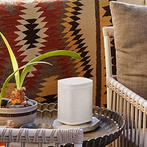 Sonos One altavoz inteligente con control por voz de Amazon Alexa & asistente de Google, conexión wifi y compatibilidad con AirPlay en dispositivos iOS, color blanco