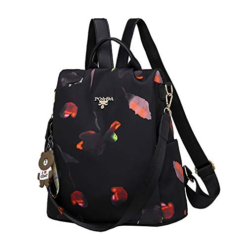 SPEEDEVE Mochila para Mujer (Rojo-Mariposa)