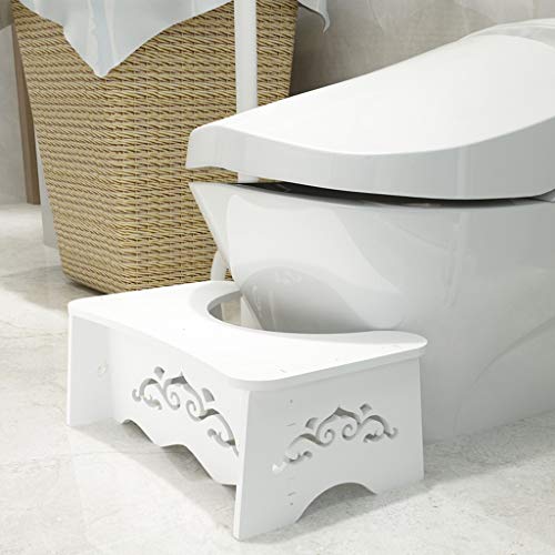 Squatty Potty Sillas for el baño en Cuclillas for el Tratamiento de Las hemorroides, estreñimiento, distensión Abdominal, Estar Sentado en el Inodoro