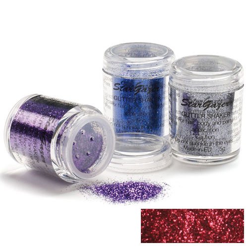 Stargazer Glitter Shaker, Maquillaje de ojos con brillos (Rojo) - 1 unidad