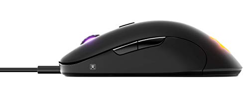 SteelSeries Sensei Ten - Ratón de Juego, Sensor óptico TrueMove Pro de 18 000 CPI, Diseño ambidiestro, 8 Botones programables, Cableado, Negro