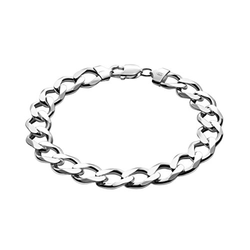 STERLL Pulsera para hombre de plata 925, 20 cm de longitude, con caja de joyas, ideal como regalo de hombre