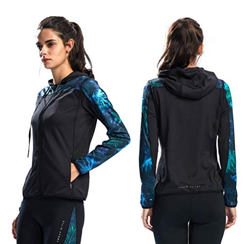 Sudadera para Mujer Ropa Interior Sudaderas con Capucha Bolsillo Cremallera Ropa Deportiva Gato con cordón Superdry Jacket (M, Verde)