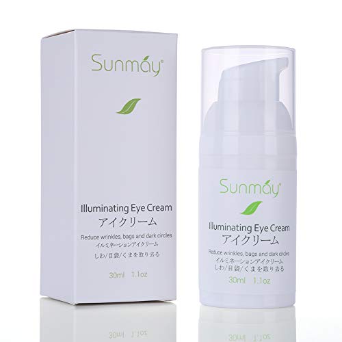 SUNMAY Crema de Ojos Contorno de Ojos Antiarrugas Anti-edad para Ojeras, Bolsas, patas de gallo e hinchazón - 30ml