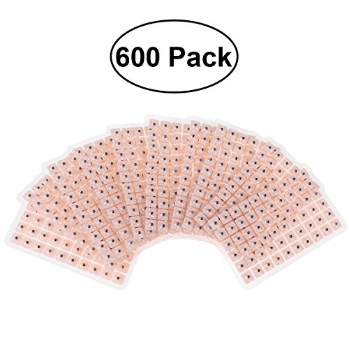 SUPVOX 600 unids Acupuncture semillas de oreja masaje de relajación sonda acupresión oído vaccaria bean auricular paster presión oídos pegatinas 10 hojas