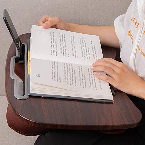 SVHK Lap Desk - Espresso-Caber hasta 17,3 Pulgadas portátiles y Tablet La mayoría Sofá Cama Mesa de Bandeja de TV for la Tabla de Alimentos - Stand-Ideal for Trabajar Desde su casa Volver Almohada