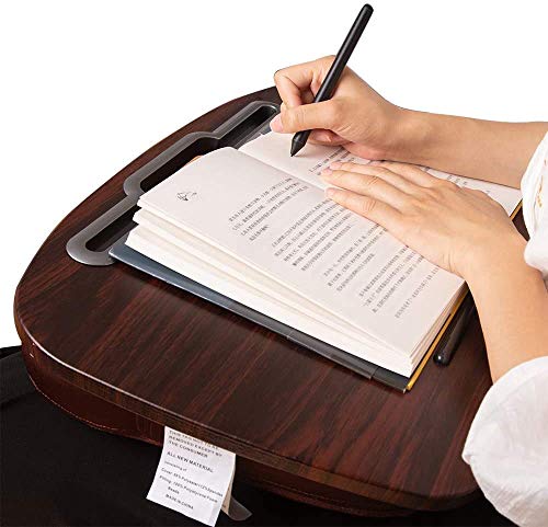 SVHK Lap Desk - Espresso-Caber hasta 17,3 Pulgadas portátiles y Tablet La mayoría Sofá Cama Mesa de Bandeja de TV for la Tabla de Alimentos - Stand-Ideal for Trabajar Desde su casa Volver Almohada