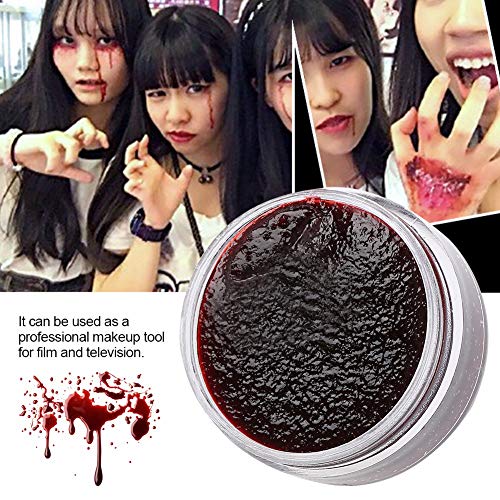 Syuantech Cera de Maquillaje de Halloween Pintura Facial Profesional para El Cuerpo Aceite Coágulo Falso Gel de Sangre Cicatrices de Vampiros Contusiones de Halloween Kit de Maquillaje