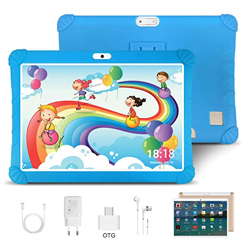 Tablet 10 Pulgadas 4G LTE WiFi DUODUOGO G16, Android 9.0 Tableta 4GB RAM 64GB ROM Quad-Core Full HD Display, Certificado por Google GMS Dobles SIM y TF, GPS, Bluetooth, OTG ,Type-C, Netfilx