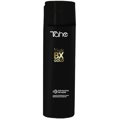 Tahe Magic BX Gold Pack Prolongador del Efecto de Magic BX Gold para Cabellos Secos, Champú Redensificador 300 ml y Mascarilla Redensificadora 300 ml y 5 viales de 10 ml