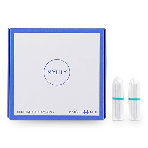 Tampones MYLILY® | 100% algodón orgánico certificado | 0% química | protección fiable | fácil inserción | mini | 16 tampones