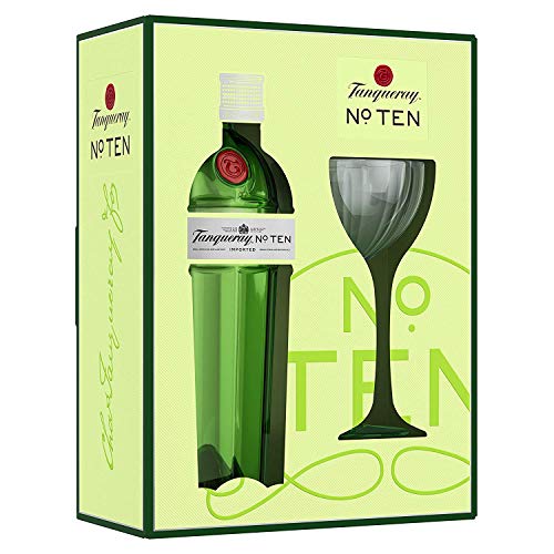 Tanqueray No Ten Ginebra inglesa + Estuche de regalo y copa - 700 ml