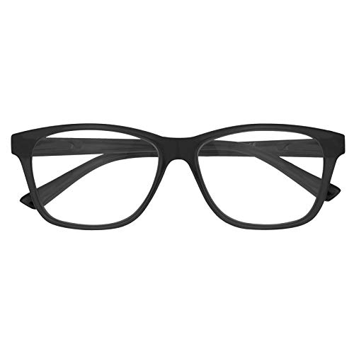 TBOC Gafas de Lectura Presbicia Vista Cansada - Graduadas +3.50 Dioptrías Montura de Pasta [Negra] de Diseño Moda para Hombre Mujer Unisex Lentes de Aumento para Leer Ver de Cerca