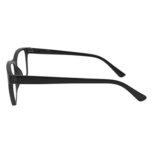 TBOC Gafas de Lectura Presbicia Vista Cansada - Graduadas +3.50 Dioptrías Montura de Pasta [Negra] de Diseño Moda para Hombre Mujer Unisex Lentes de Aumento para Leer Ver de Cerca