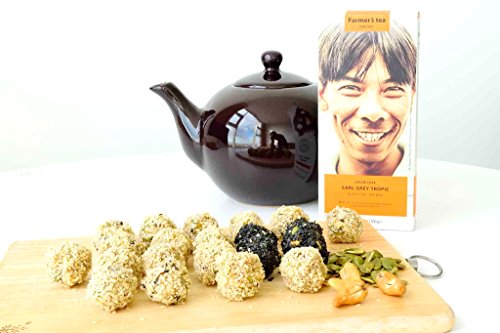 Teapins Té Earl Grey Tropical | Té Negro De Hierbas En Hebras Grandes Farmers Premium 70g, Perfecto Té De Extractos Frutales Con Muchos Beneficios Para La Salud