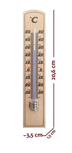 TFA 12.1004 - Termómetro de Interior Madera