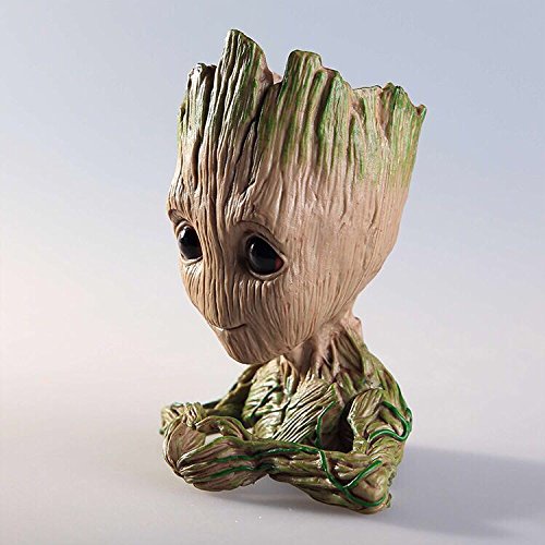 thematys® Baby Groot Maceta - Figura de acción para Plantas y bolígrafos de la película clásica - Perfecto como Regalo - Soy Groot (D)