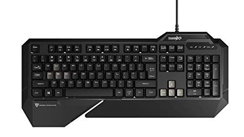 Thunder X3 TK15- Teclado gaming de membrana- ( Retroiluminación LED,Respuesta ultra rápida, capacidad, antighosting, USB Oro, Resistencia fluidos) Color Negro