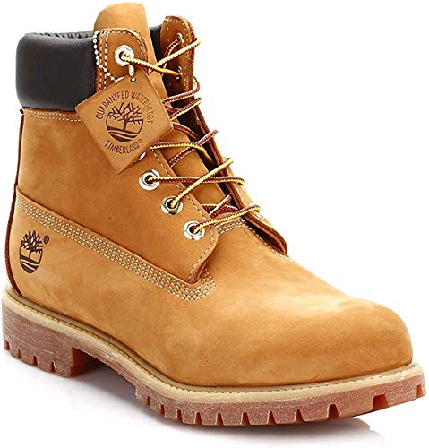 Timberland 6-Inch Premium Boot, Botas para Hombre, Amarillo (Wheat Nubuck), 43.5 EU