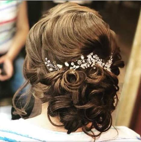 Tocados De Pelo Boda Diademas Mujer Tiaras De Novia Boda Accesorios Para El Cabello Díadema Mujer Hecha A Mano Joya De Pelo Corona Novia Banda De Pelo De Perla Cristal Tocados De Boda Fiestas Bailes