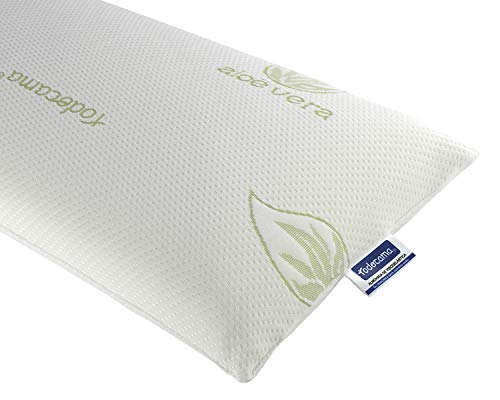 Todocama - Almohada viscoelástica, núcleo Compacto. Doble Funda con Cremallera. Tejido Aloe Vera Plus. Termorregulable adaptabilidad al Cuello. (67 cm)