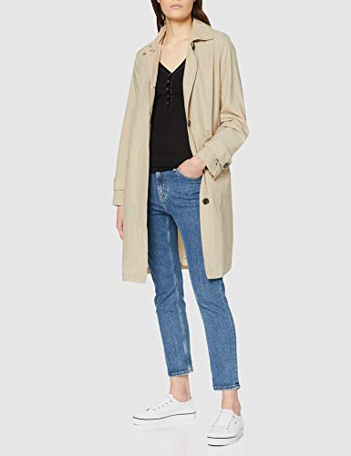 Tommy Hilfiger Claudia Packable Crinkle Mac Gabardina, Beige (Light Stone Aeq), 42 para Mujer