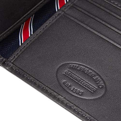 Tommy Hilfiger Eton Mini CC Wallet, Cartera para Hombre, Black, única