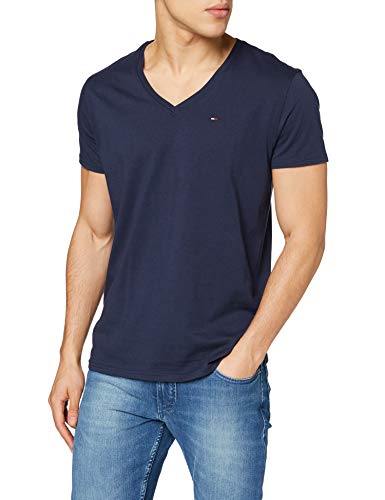 Tommy Hilfiger Original Jersey Camiseta, Azul (Black Iris 002), Small para Hombre