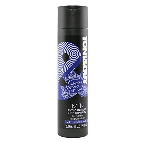 Toni & Guy Men 2 en 1 Anticaspa Shampoo y Acondicionador, Paquete 1er (1 x 250 ml)