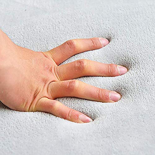 TOPYL Niños Arrastrándose Alfombra para Salón,no-resbalón Bebé Seguro Alfombras,bebé's Dormitorio,3cm De Espesor Espesar Coral Fleece Estera Verde Oliva 100x200cm(39x79inch)