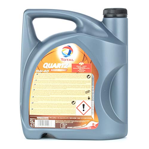 Total 3425901019277 Aceite DE Motor Quartz 9000 Energy 5W40 5 litros, 5L