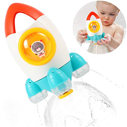 Toyssa Juguete Baño Bebe Cohete Espacial Juguete Bañeras Bebe Regadera Juegos Regalos para Niños Niñas