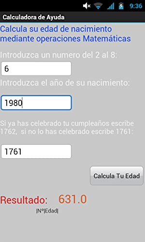 Trucos Matemáticos: Calcula Edad