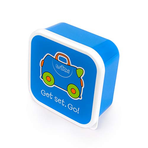 Trunki Set infantil de 3 tuppers para snacks – Terrance azul, verde y naranja