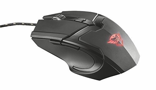 Trust GXT 101 - Ratón Iluminado para Gaming (4800 PPP), Negro