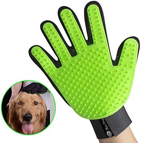 tuoding 2PCS Guantes de Masaje para Perros/Gatos, Material Transpirable,Promover la circulación de la Sangre, Masaje de Mascotas