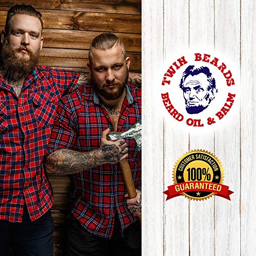 Twin Beards Beard Growth Oil 3 oz Cultiva una barba más suave y más rápida Nutre la piel | Aceite de ricino, argán y árbol de té