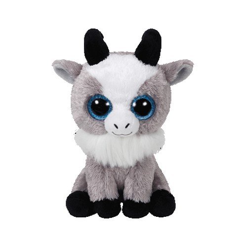 TY Beanie Boos Gabby-Cabra 15 cm (36843TY), color negro, gris, blanco (United Labels Ibérica , color/modelo surtido