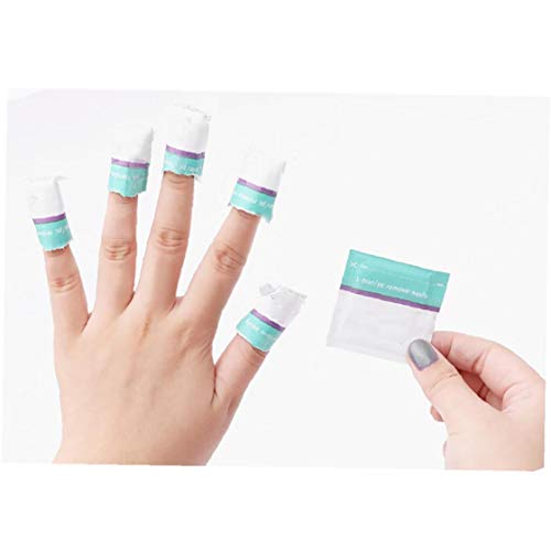 TYY-guang 200pcs De Uñas Removedor De Esmalte Desechable Cojín Empapa del Gel del Clavo Envuelve Individualmente Selladas Herramientas De Composición De Paquetes Removedor De Esmalte De Belleza