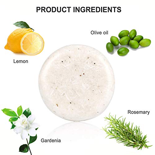 Ucradle Shampoo Bar, 100% Natural Vegan Hair Shampoo Bar Varias Plantas Essence Hand Shampoo Bar, Apto para todo tipo de cabello