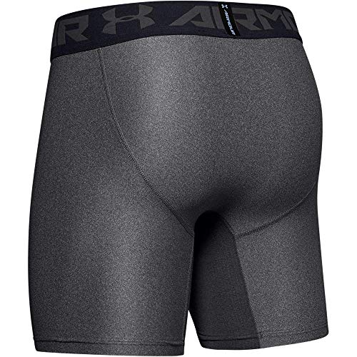 Under Armour Heatgear Armour 2.0 Comp Shorts Pantalón Corto, Hombre, Gris (Carbon Heather/Black 090), L