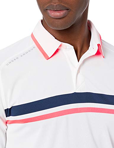 Under Armour Tour Tips Drive Polo para Hombre, Hombre, Polo, 1327033, Blanco (100)/Gris Mod, M