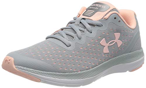 Under Armour UA GS Charged Impulse, Zapatillas de Running Unisex Niños, Gris (Mod Gray/Peach Frost/Peach Frost), 40 EU