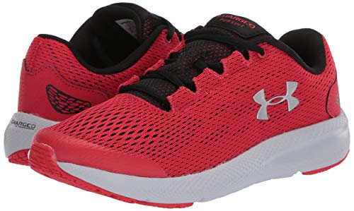 Under Armour UA GS Charged Pursuit 2, Zapatillas de Running Unisex Niños, Rojo (Versa Red/Black/Metallic Silver), 39 EU