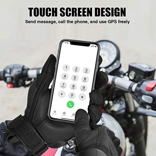 Unigear Guantes para Moto Pantalla Táctil Guantes Tácticos Militares Dedo Completo Antideslizante CE Verificada Universal para Motocicleta Bicicleta Bici Ciclismo Deportivos MTB ATV