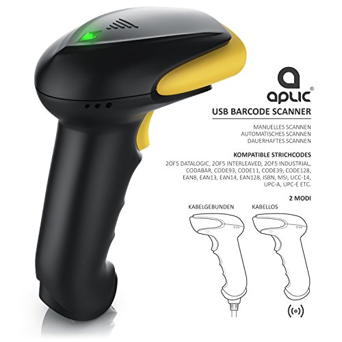 USB 2,4G Lector Código Barras - Escáner de Codigos Inalámbrico - Wireless Barcode Scanner - Escaner laser de mano Lector de mano